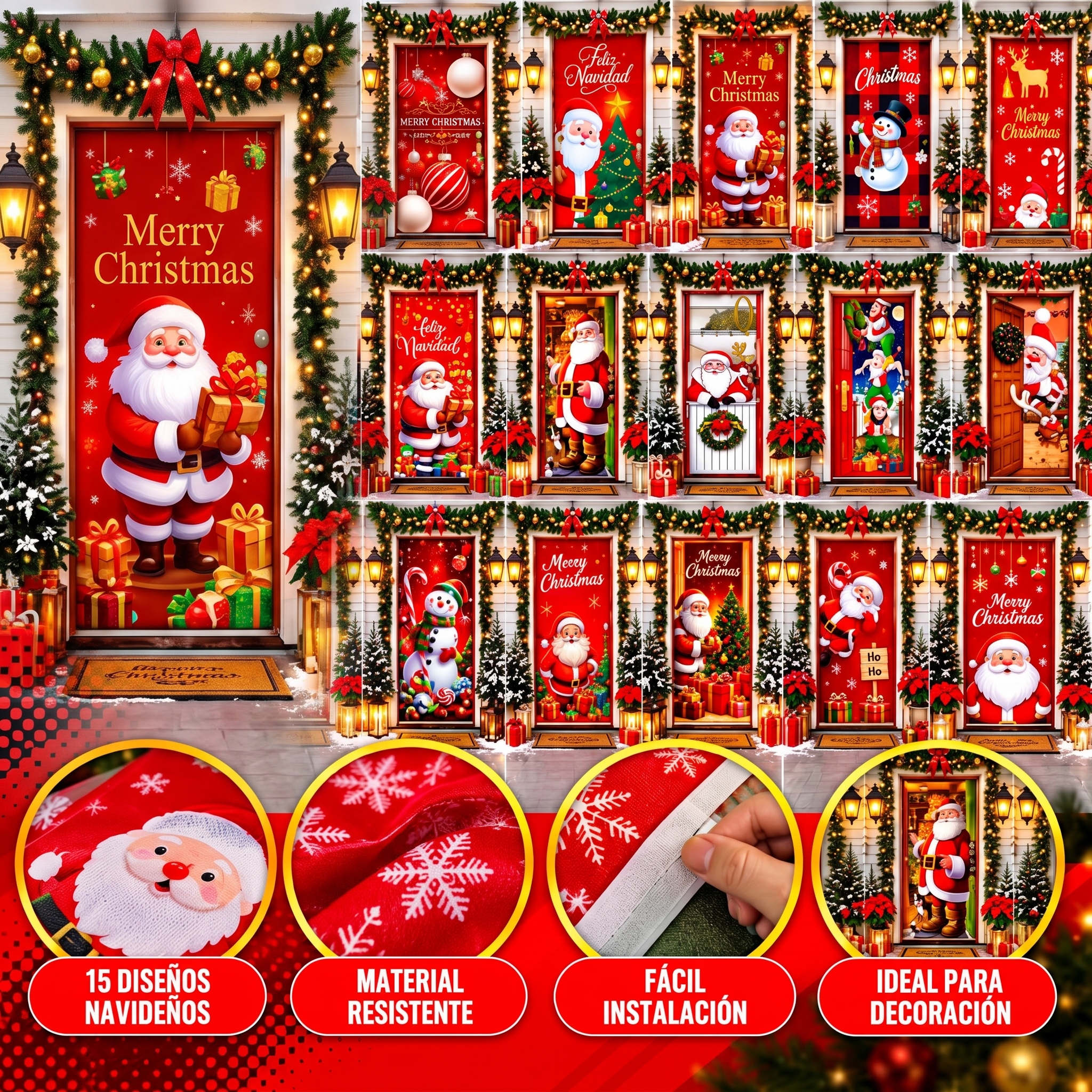 🎄🚪 CUBREPUERTAS NAVIDEÑAS 🚪🎄