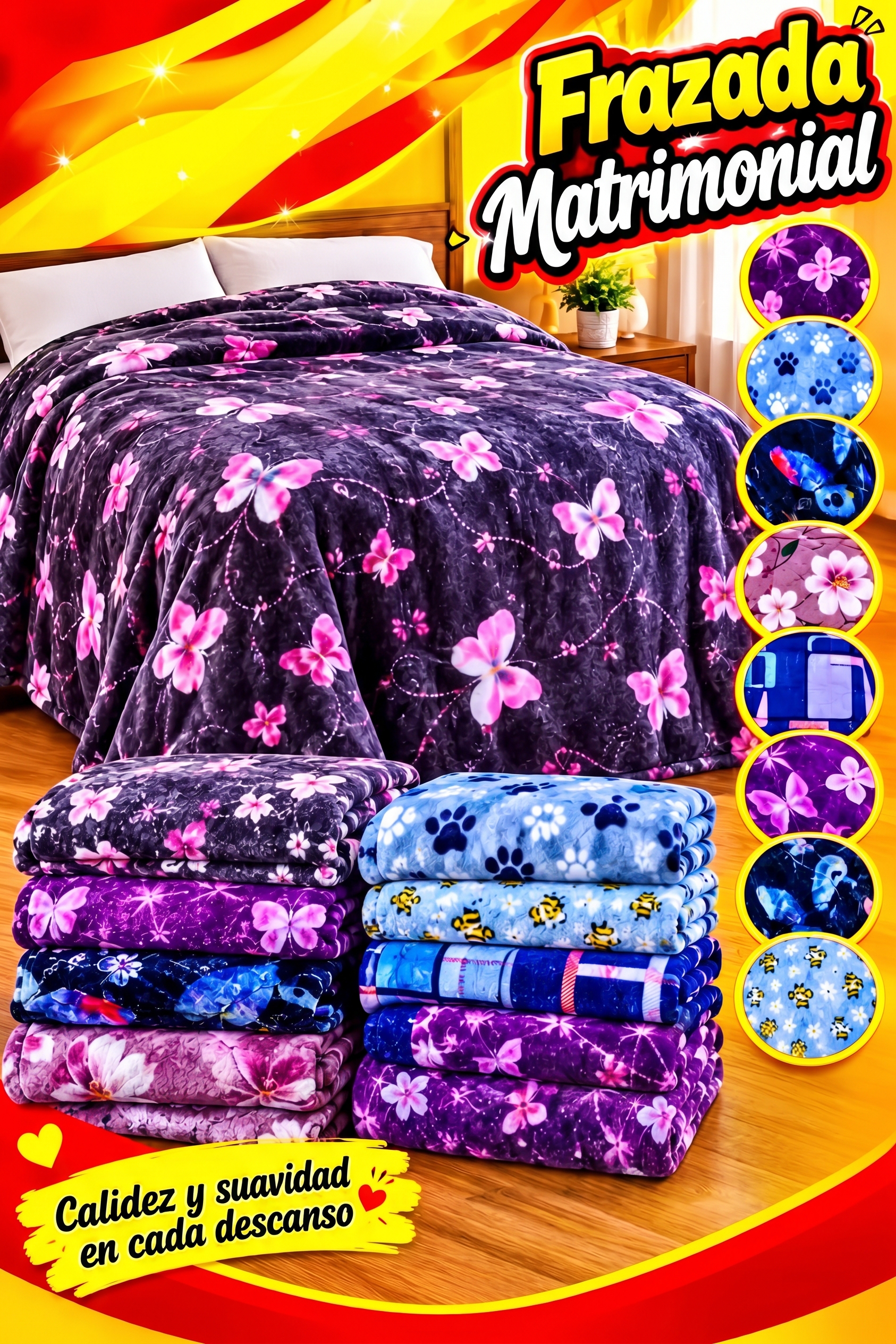 ✨🛏️ FRAZADAS MATRIMONIALES 🛏️✨