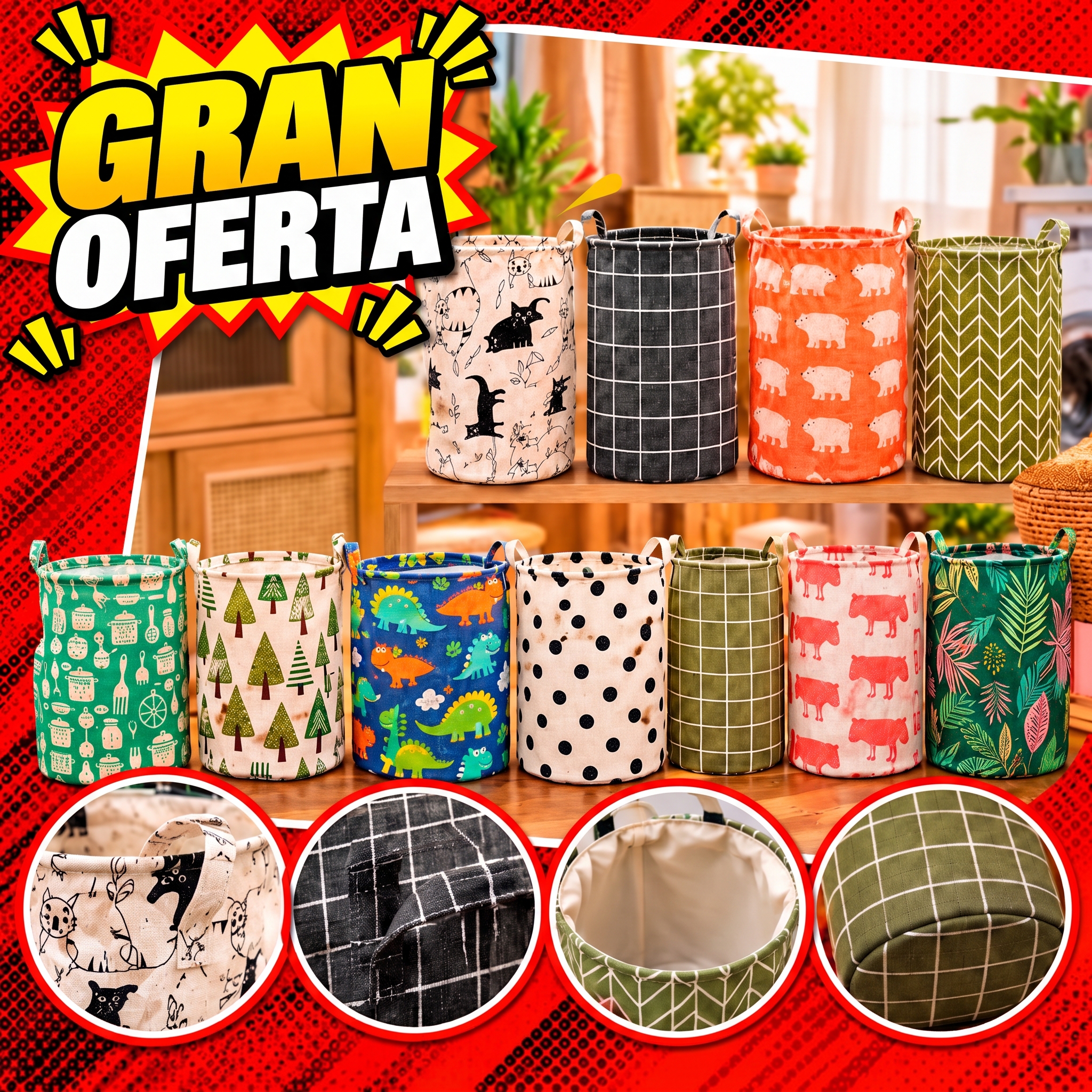 🧺✨ CESTOS MULTIUSOS PLEGABLES ✨🧺